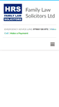 Mobile Screenshot of hrsfamilylawsolicitors.com