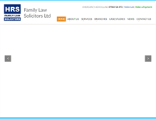 Tablet Screenshot of hrsfamilylawsolicitors.com